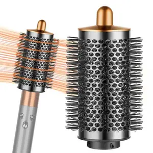Hairdryer Attachment Set for Dyson Styling Tools - Includes Pre-Styling Paddle Brush & Round Volumising Barrel - Heat Resistant PA66 Material Hair Care Salon Handle
