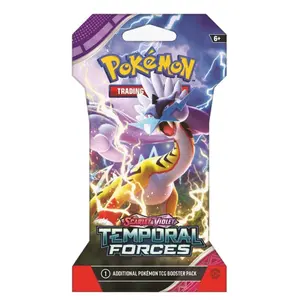 Pokémon Scarlet & Violet Temporal Forces Sleeved Booster Pack (1) - 10 Cards & Basic Energy