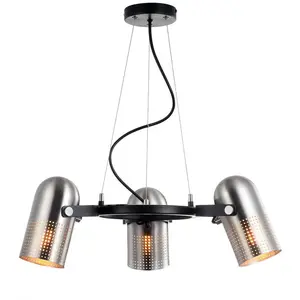 JONATHAN Y Nova Contemporary Cord Plug-In or Hardwired LED Pendant; for Living Room,Bedroom, Kitchen, Office