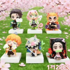 Hot In Stock Demon Slayer Blind Box Tanjiro Kamado Nezuko Anime Figure Creative Personalized Statue Model Ornament Surprise Gift