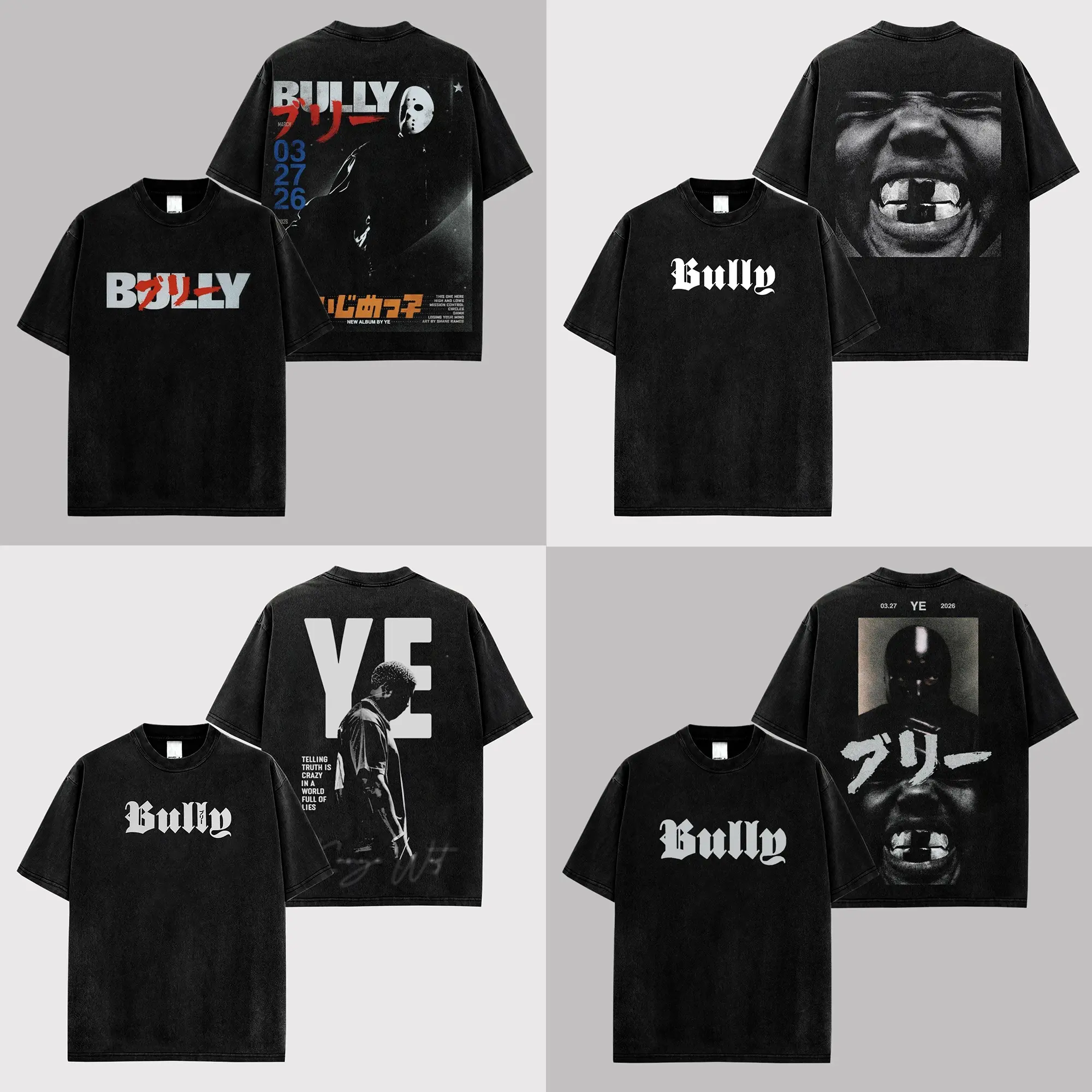 [ Colletion ] Bully New Album 2026 Premium Cotton Shirt, Ye Fans, Bully Shirt, Ye Graphic Tee for Fans Gift Shirt For Music Lover