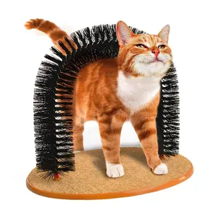 Cat Interactive Hair Comb, Arched Massage Toy, Removable Cleaning, Stress Relief + Hair Removal