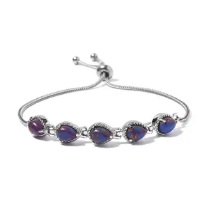 Stainless Steel Bolo Adjustable Bracelet for Women Jewelry Boho Western Birthday Christmas Gifts for Women