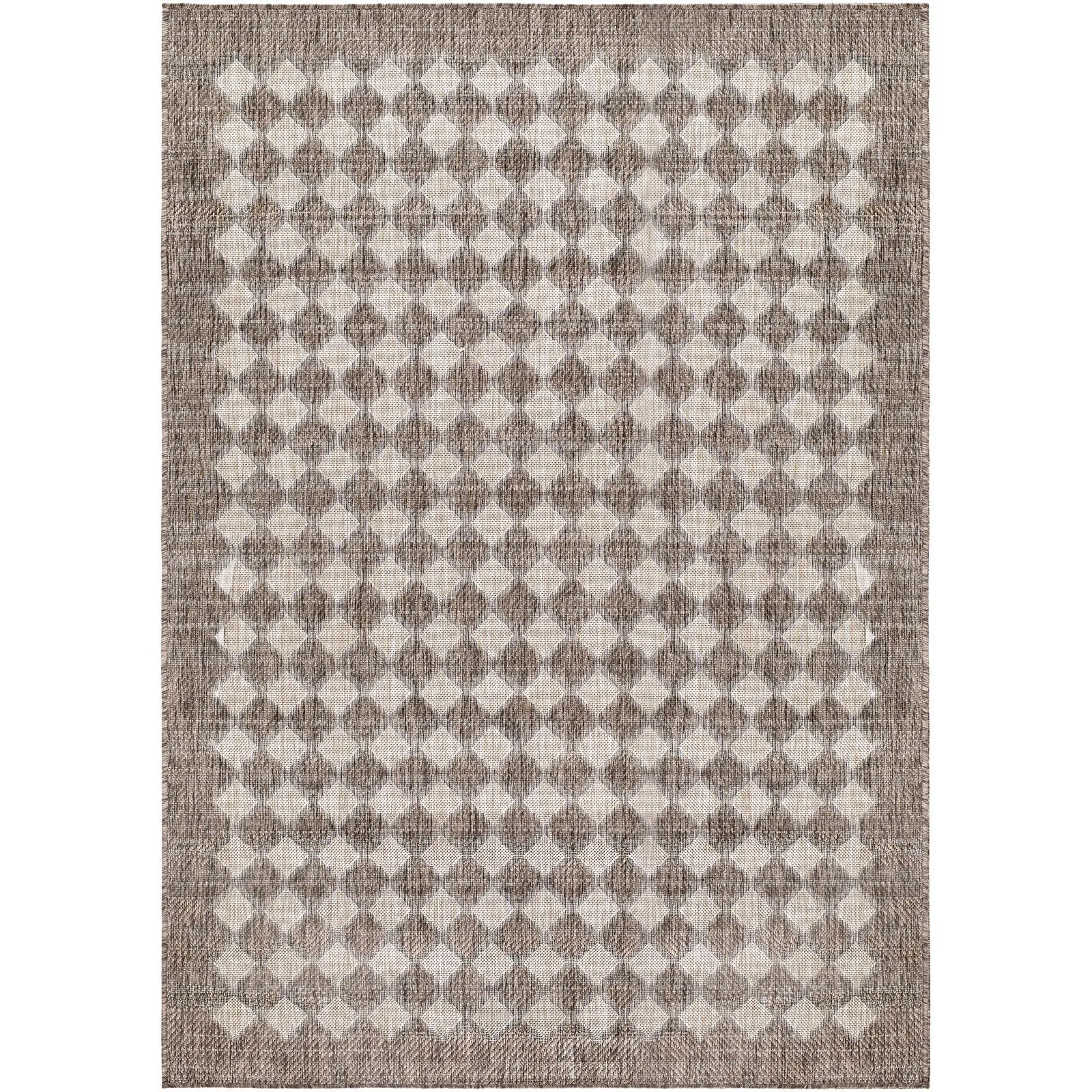 Tan, Dark Brown, Light Gray