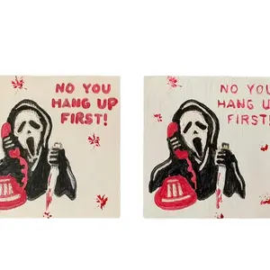 Ghost Face Coasters (set of 4)