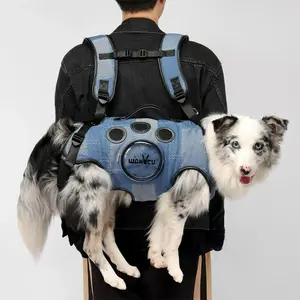 Breathable Pet Backpack Carrier for Small, Medium & Large Dogs | Portable & Safe Cycling Dog Harness