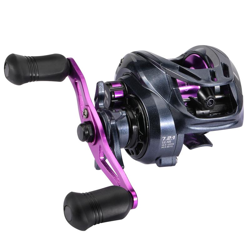 Sougayilang  Fishing Reel 7.2:1 High Speed Gear Ratio with 8+1 Ball Bearings for Freshwater and Saltwater Bait Casting Line Spool Teardrop Wheel