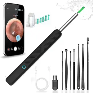 Wireless HD Earwax Removal Tool Camera, Ear Cleaner with Camera, Earwax Removal Tool with 6 LED Lights & 8 Ear Picks