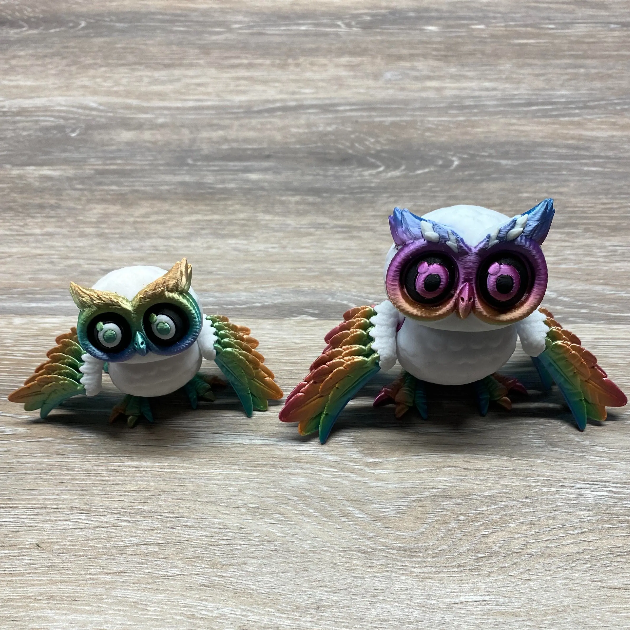 3D Printed Owl Figurines