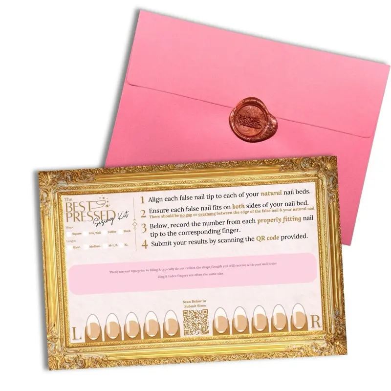 BestPressed CUSTOM Sizing Kit for Luxury Handmade Press-On Nails, Best Fit & Easy-to-Use