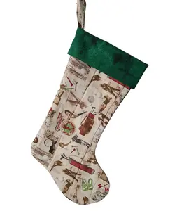 Golf - Golfing Quilted Christmas Stocking