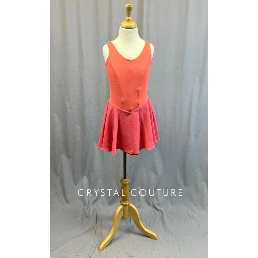 Custom Orange & Pink Princess Bodice Ballet Dress