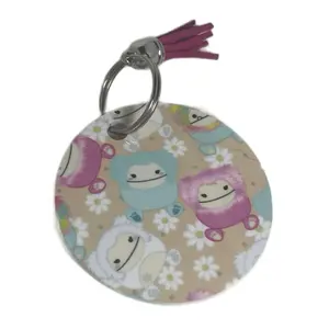 Squishmallow Inspired Squishmallow Sublimation Keychain Double Sided with same design