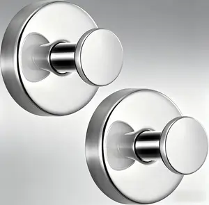 Drill-Free Suction Wall Hooks, Rustproof Stainless Steel Removable Towel Hooks, Strong Suction Waterproof Humidity-Resistant Wall Mount Organizer, Easy Install for Bathroom Kitchen Home Storage shoe rack