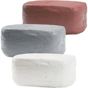 Air-Dry Clay 15LB with 3 Colors White, Gray & Terra Cotta 5lb Each - Ideal for Beginners and Advanced Sculptors All-Purpose Modeling Clay