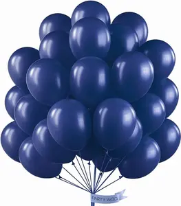 PartyWoo Navy Blue Balloons 50pcs 12 Inch Dark Blue Latex Helium Balloons for Graduation New Year Wedding Sports Theme Boy Baby Shower Men Birthday Bachelorette Party Decorations Blue-Z90