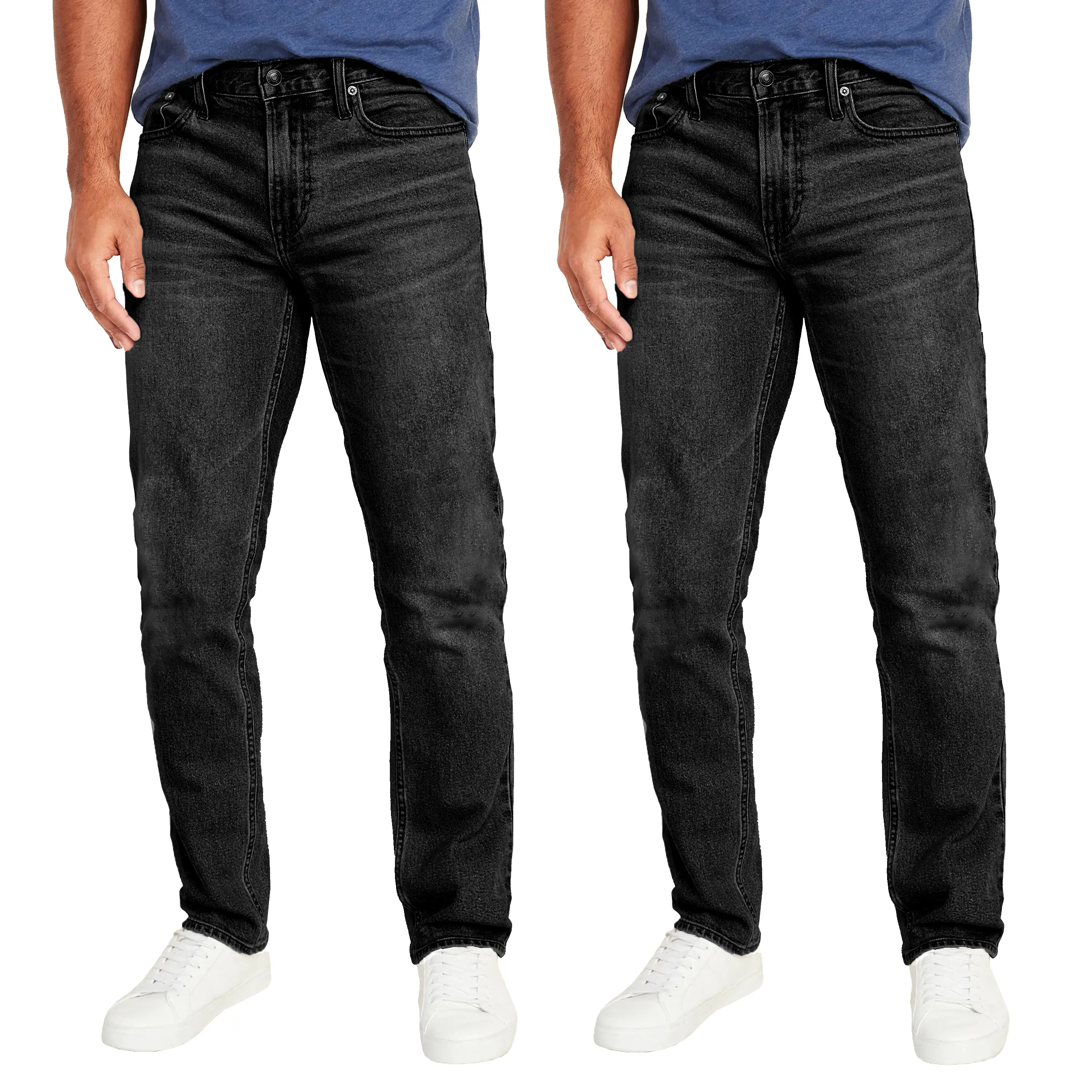 (2 Pack) Black - Black