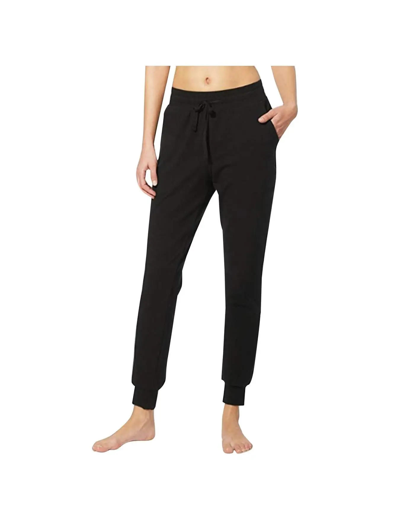 Womens Sweatpants Lightweight Slim Fit Casual Yoga Jogging Pants Cotton Drawstring Casual Sports Fall