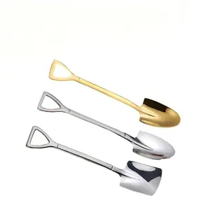 Creative Stainless Steel Iron Spoon Heart-shaped Dessert Ice Cream Spoon Bottle Opener Watermelon Spoon retro Shovel Coffee Spoon