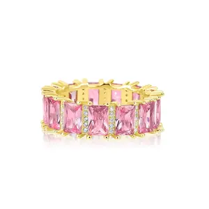 Nova rose 925 Sterling Silver Gold Plated Band for Women