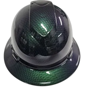 Chameleon Color-Shift Carbon - Custom Hydro Dipped Full Brim Hard Hat