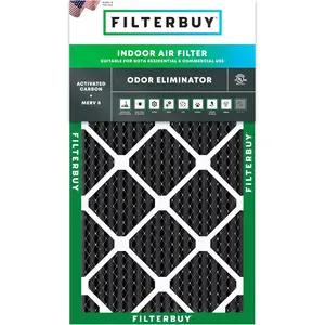 Filterbuy 16x24x1 Air Filter (1-Pack), Pleated MERV 8 Odor Eliminator HVAC AC Furnace Air Filters (Actual Size: 15.38 x 23.38 x 0.75 Inches)