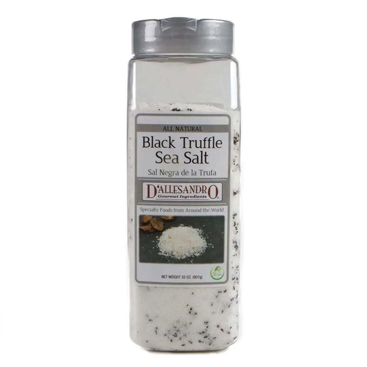 Woodland Foods 347807 Fine Black Truffle Sea Salt, 32 Ounce Jar