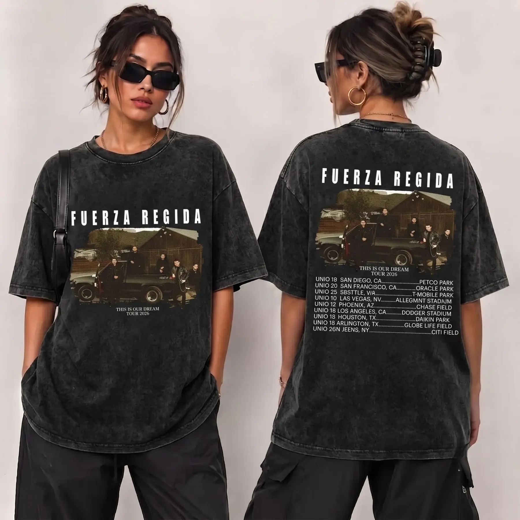 [FREE SHIP] Regional Music Tshirt, Fuerza Regida - "This Is Our Dream Stadium Tour" 2026 #1 Graphic T-Shirt, Gift For Fans Country Music Mexico-Style Tee FMW