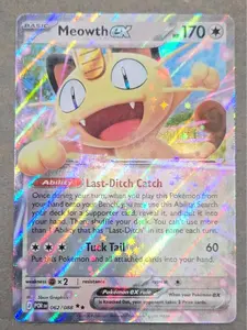 Meowth EX Last-Ditch Catch | Scarlet & Violet | PSA Ready