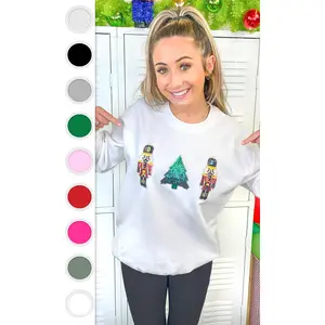 Nutcracker Sparkle Sequin Graphic Sweatshirt