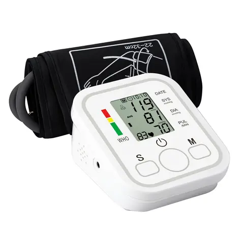 Upper Arm Blood Pressure Monitor for Home Healthcare Use, Large 8.8"-17.7" Cuff, Automatic, 2 x 99 Memory Storage