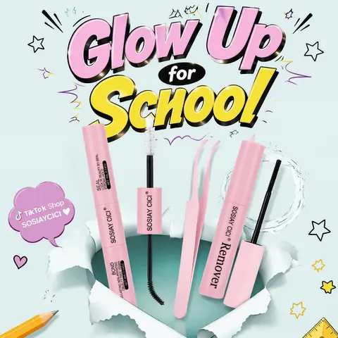 SOSIAY CICI 4-in-1 Lash Cluster Tools Kit - Beginner-Friendly Home Use Lash Glue Bond and Seal Kit with Long Lasting Gel, Remover, Tweezers, Brush, Easy Clean-Up for Back to School Fall Stock Up Sale