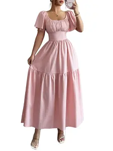 Women's Sweet Fitted Knit Bodycon Skirt with Metal Buckle, Long Length for Casual Wear, Perfect for Vacation & Parties, Elegant