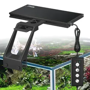 hygger Clip On Full Spectrum Aquarium LED Light with Adjustable Timer for Planted Tank
