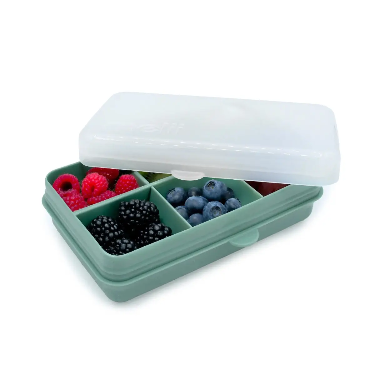 Melii 2-Pack 6 Compartment Mini Snackle Box | Sage & Cactus Fern