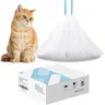 Warcat Litter Liners, 3 Rolls 45-Bag Supply, 10-Sec Cleanup, 13.2lb Claw-Proof Heavy-Duty Leak-Proof Drawstring Bags for Automatic Cat Litter Boxes Gift for Cat Lovers #Familyfun #Cozyhome
