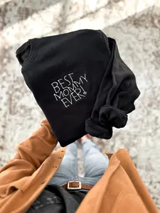 Custom Phrase Handwriting Embroidered Crewneck - 1-5 words