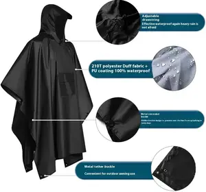 3 in1Large Hooded Raincoat, Portabie n Waterproof Poncho, Multifunctional  Comfort Raincoat for Outdoor Camping  Cycling Hiking. Camping Gadgets,  Music Festival Accessories, Camping  Essentials Camping Must Haves,  Camping Accessories