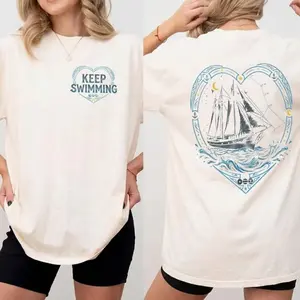 Vintage Keep Swimming Bangtan Shirt, Vintage 90s Music Shirt, KPop 2026 Tour Shirt I5Q