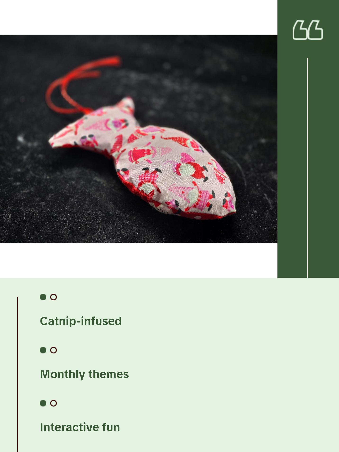 VIOLETT COLLECTION    Kitty Crinkle Toy With Cat Nip- New Themes Monthly