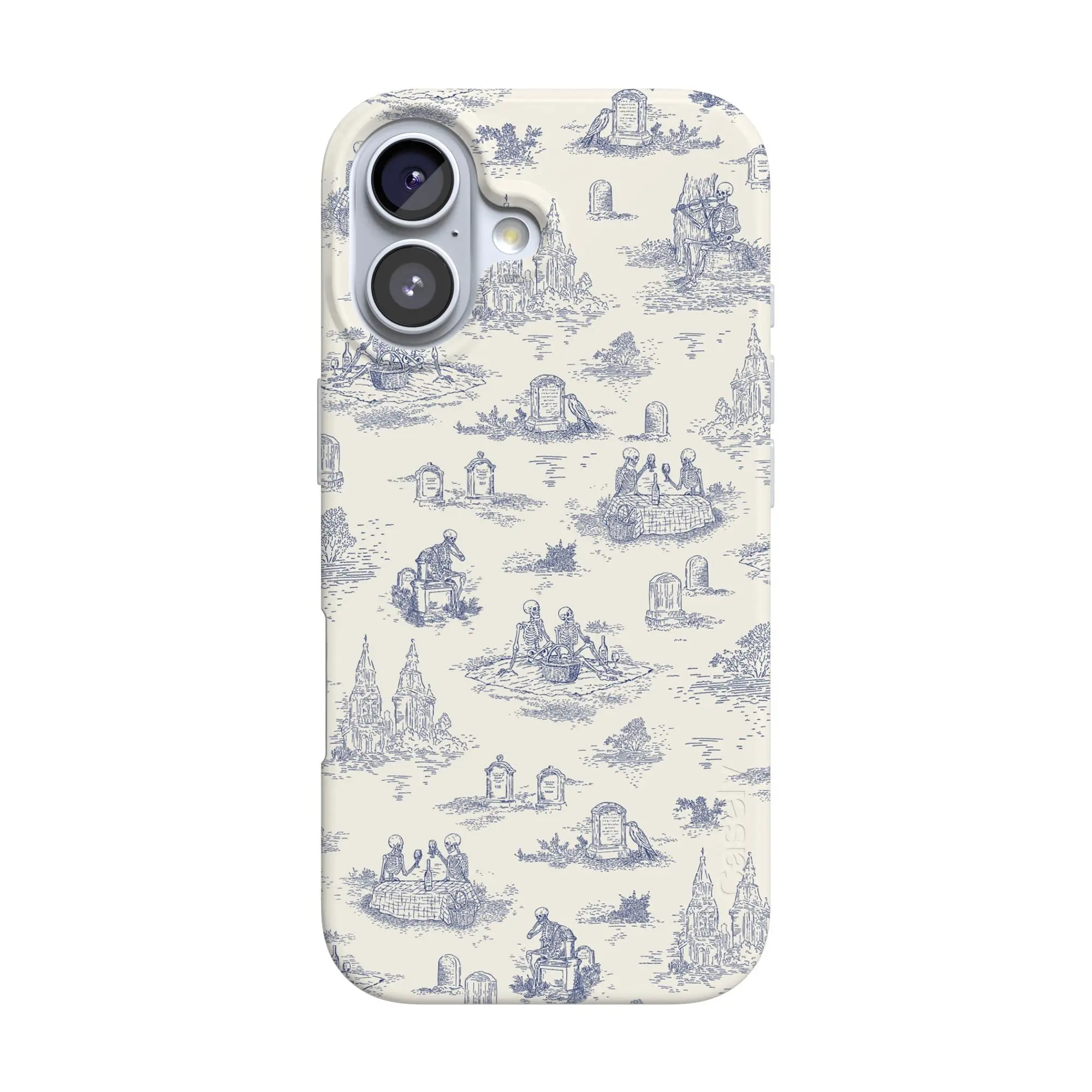 Casely iPhone 17 Case | Graveyard Gathering | Skeleton Picnic | Compatible with MagSafe | Classic Ultra Thin Design