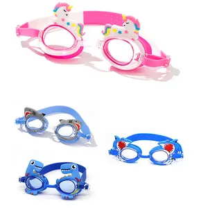 Kids Swim Goggles Set, PC Frame, Anti-Fog & Leak-Proof Design, UV Protection, Adjustable Strap, Perfect for Boys Girls Outdoor Water Sports, Funny Goggles