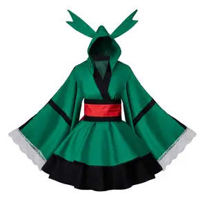 My Hero Academia Cosplay Costume Midoriya Izuku Deku Fanart Costume Women Japanese Kimono Outfit Costume