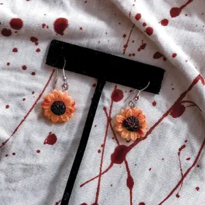 Terrifier Art the Clown Inspired Daisy Earrings Horror Halloween Flower Glasses