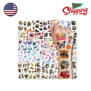 Temporary Tattoos for Kids - 320 Mixed Styles (36 Sheets) Tattoo Stickers Set