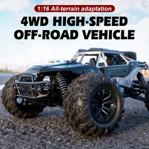 High Speed Off-Road RC Car 4x4 Drift Buggy 35KM/h USB Rechargeable LED Drift Truck for Kids Outdoor Play Toy 1:16 Scale 4WD Upgraded RCDrifting RC cars RCfun Durable,  Christmas Gift, Kids Toy