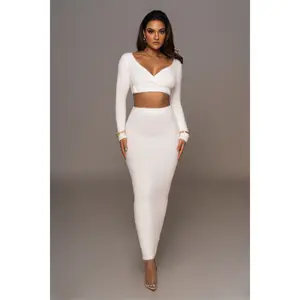 Ivory Annette Sweater Knit Skirt Set