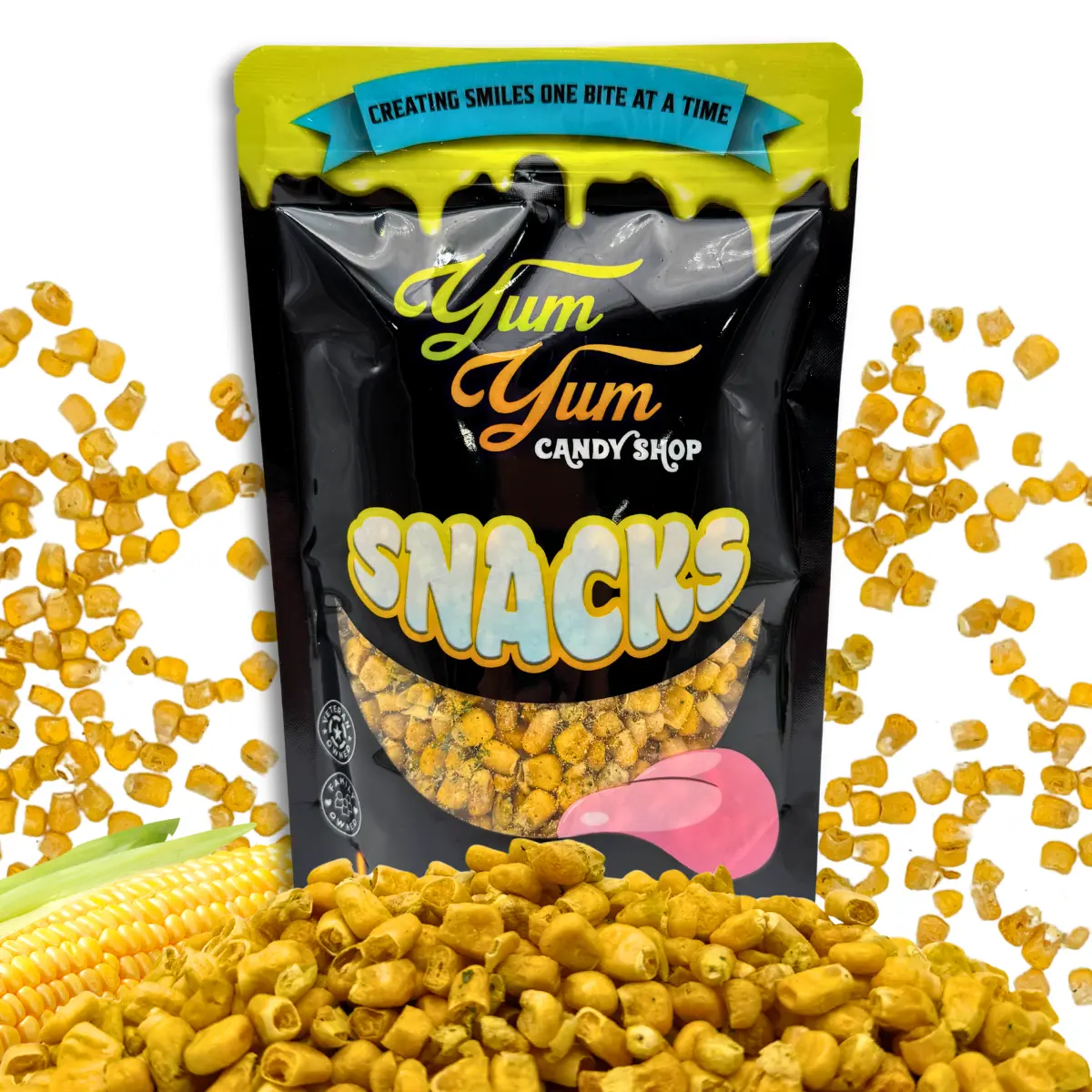 Freeze Dried Corn Snack Ranch Flavored Healthy Snack 3oz Bag Crispy Vegetable Snacks