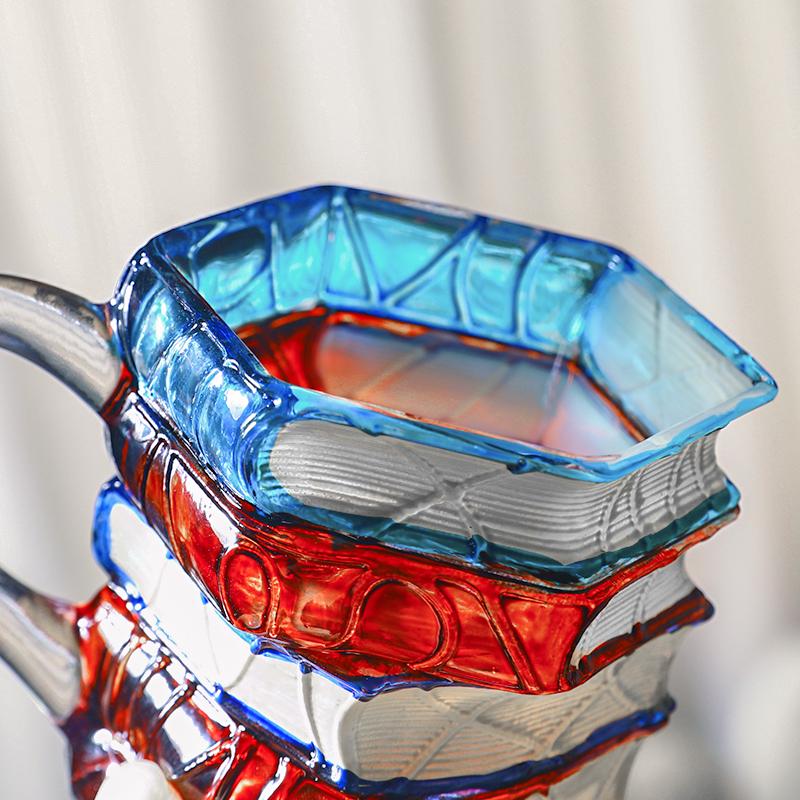 Ceramic Innovative 3D Painting Book Mug Unique Stacked Coffee Cup Perfect Gift for Literature Lovers Creative Colorful Book Gift Ideal for Christmas TikTokShopBlackFriday Reuse Reusable Ceramic Innovative 3D Painting Book Mug Unique Stacked Coffee Cup Perfect Gift for Literature Lovers Creative Colorful Book Gift Ideal for Christmas TikTokShopBlackFriday Reuse Reusable