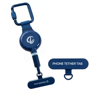 ClutchLoop 2 Anti-Theft Phone Tether – Magnetic Connection, Metal Anchor, Retractable Steel Line and Locking Carabiner